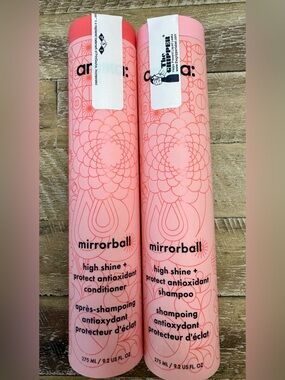 Amika Mirrorball Shampoo & Conditioner - NWT - both full size (9.2 oz.)
